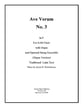 Ave Verum No. 3 Three-Part Mixed choral sheet music cover